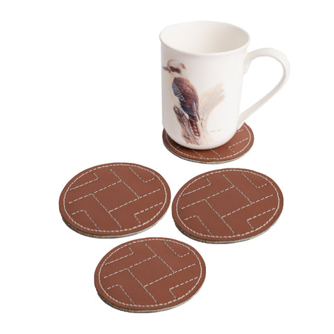 Upcycled, Stain-Free and Handwoven Coasters (Set Of 4)