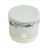 Hand Painted Terracotta Candle with Lid