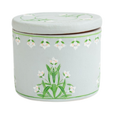 Hand Painted Terracotta Candle with Lid