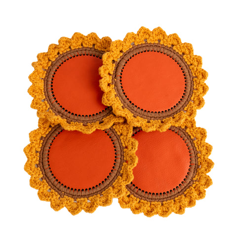 Hand made Coaster Set of -4