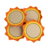 Upcycled Hand Made Crochet Coaster Set Of-4