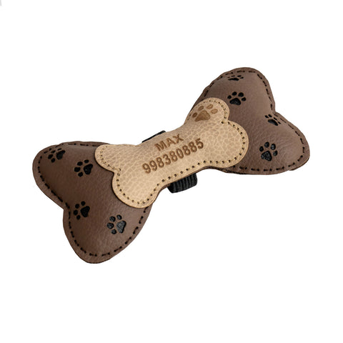 Customised Upcycled Rexine Dog Bow