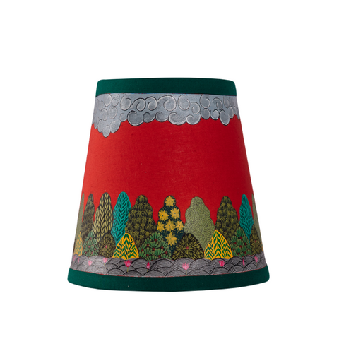Table Lampshades with Hand Painted Artwork