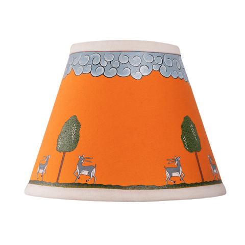 Table Lampshades with Hand Painted Artwork