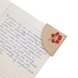 Simple Hand Embroidered and Upcycled Corner Bookmarks for Booklovers