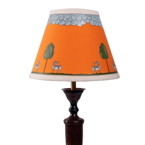 Table Lampshades with Hand Painted Artwork