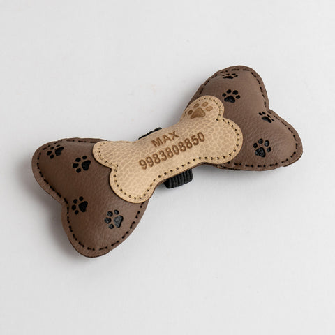 Customised Upcycled Rexine Dog Bow
