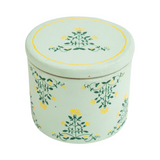 Hand Painted Terracotta Candle with Lid