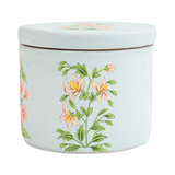 Hand Painted Terracotta Candle with Lid