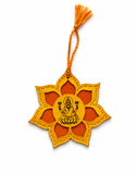 Upcycled Handmade Decorative Dangler – Sunflower, Goddess Saraswati & Goddess Lakshmi Designs