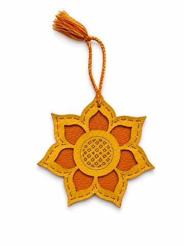 Upcycled Handmade Decorative Dangler – Sunflower, Goddess Saraswati & Goddess Lakshmi Designs