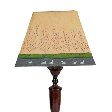 Table Lampshades with Hand Painted Artwork